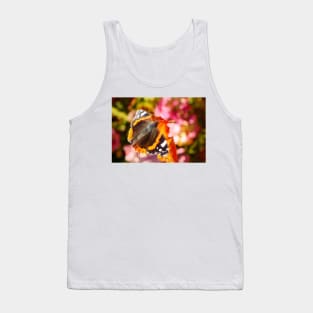 Red Admiral Butterfly Tank Top